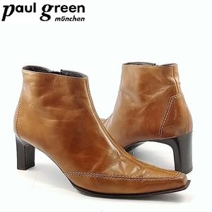 Paul Green Munchen Pointy Toe Ankle Boots Sz US 9